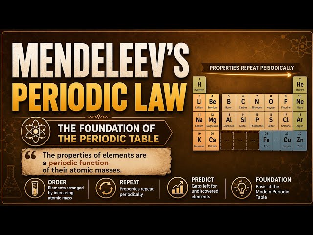 Mendeleev's Periodic Law | The Foundation of the Periodic Table | Uplatz