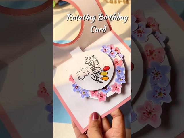 DIY Rotating Card Tutorial || DIY Birthday card step by step process video || Viral Birthday card