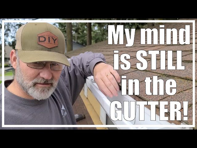 AMERIMAX Vinyl Gutter with Leaf Guards! | Homeowner DIY EASY! | 2021/16