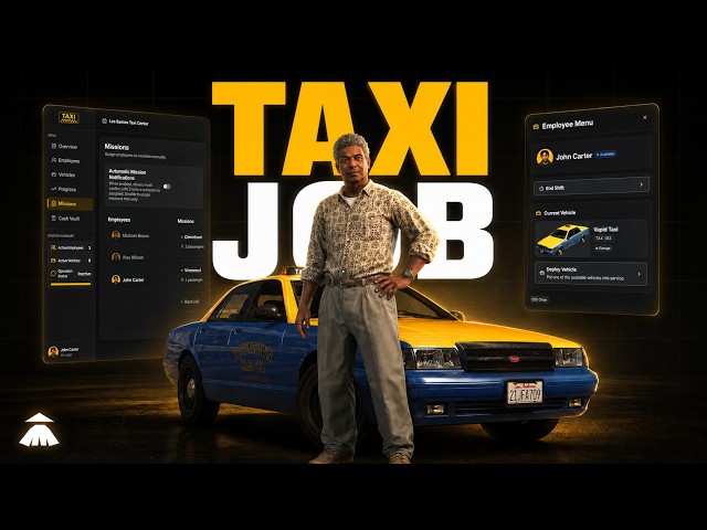 FiveM Taxi Job Script - Multiplayer | Dusa (QB/ESX/QBOX)