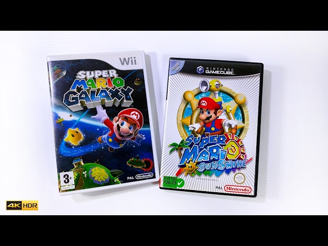 Super Mario Sunshine (GameCube) + Super Mario Galaxy (Wii)
