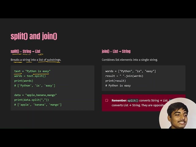 Python for Beginners | Lecture 13: Strings & Lists | ParitVerse