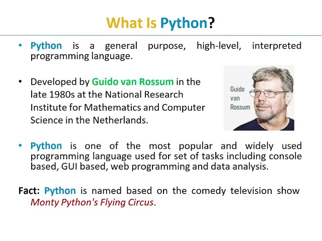 Python Programming - Welcome to Python