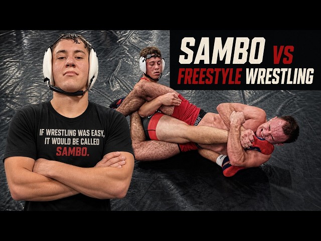 SAMBO Fighter DESTROYS Everyone at a BJJ Open Mat… Then a Freestyle WRESTLER Steps In 🤯