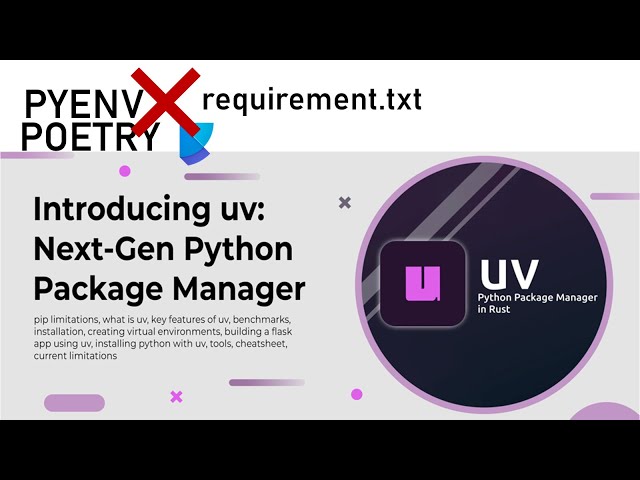 Introducing UV: The Best Modern Python Project and Dependency Manager