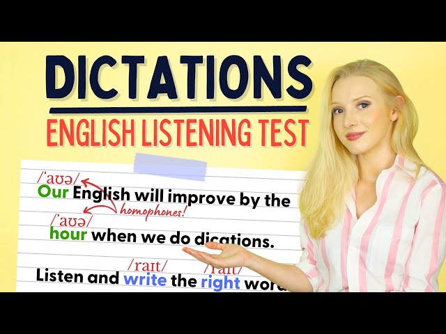 English Dictation Practice - Listening Test (MAX SCORE: 71)