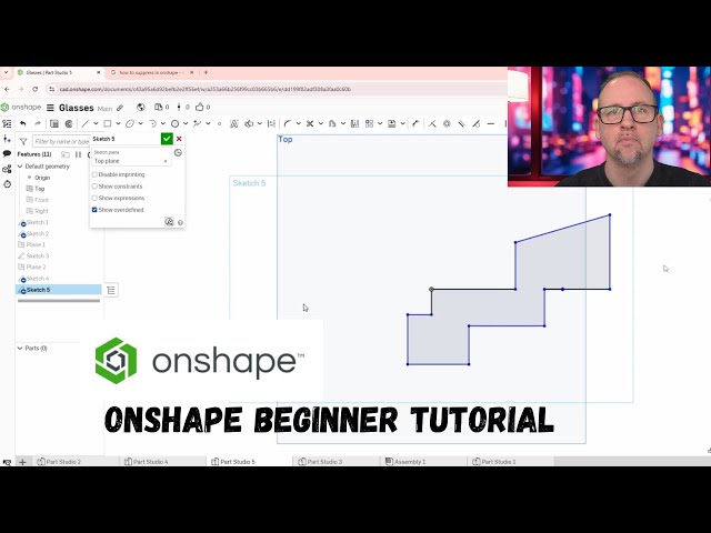 Onshape Total beginner tutorial -- Using the FREE plan