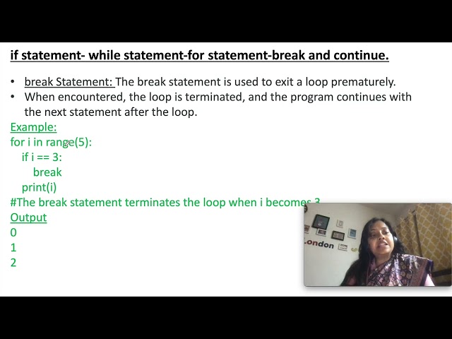 Python control statements