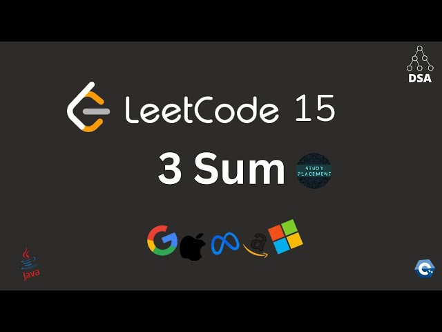 Leetcode 15 🔥 3Sum | NeetCode 150 Sheet | Java Optimal Solution + Handwritten Dry Run