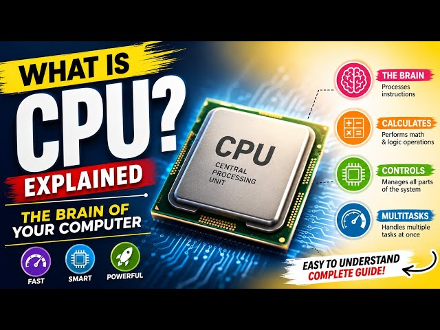 What is a CPU? 🧠 | CPU Explained in Simple English | How Does a CPU Work?
