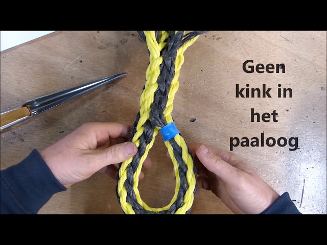 12 strengs tipto oefen oogsplits 12 strand eye splice STC lesmateriaal rijn en binnenvaart
