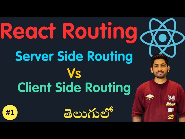 Introduction to React Router In Telugu 2025 | Client Side Routing Vs Server Side Routing