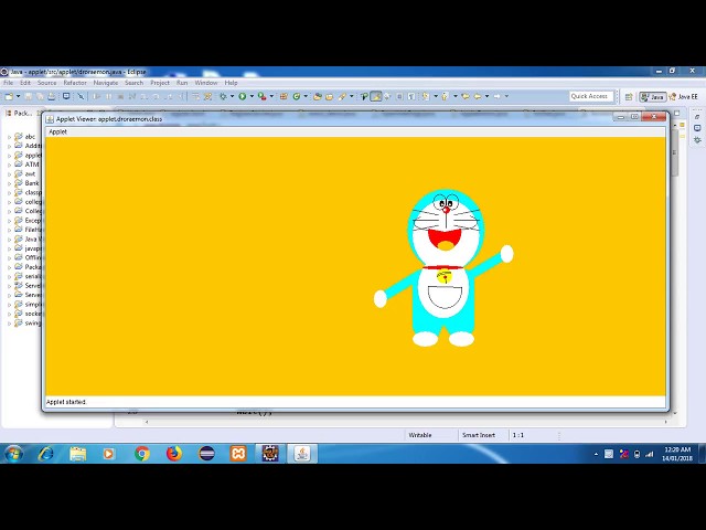 Doraemon using  java applet