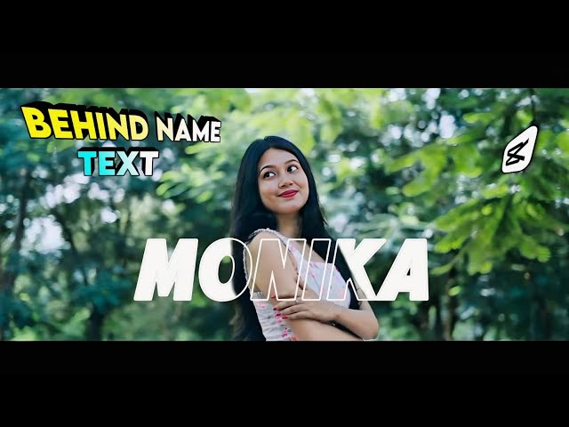 🔥 Behind Text Name Animation Tutorial | CapCut Pro Trending Effect | Stylish Text Edit ✨