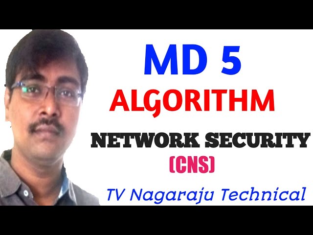 MD5 ALGORITHM || MESSAGE DIGEST ALGORITHM || NETWORK SECURITY