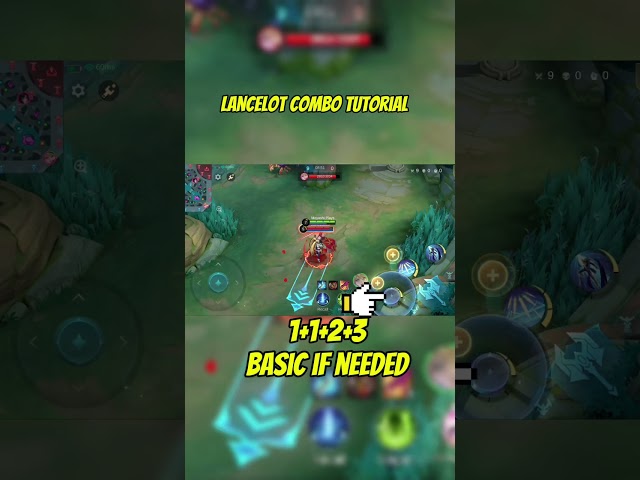 Lancelot Basic Combo Skill Tutorial #mobilelegends #mlbb #tutorial