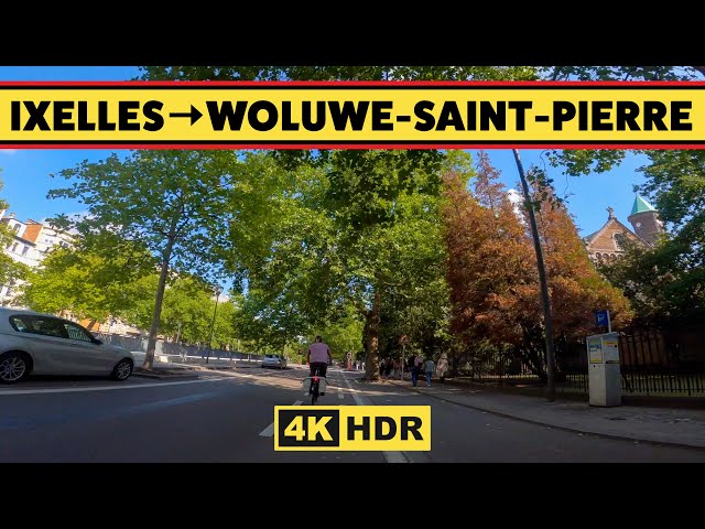 【4K】Bicycle Journey | Ixelles to Woluwe-Saint-Pierre | 4K  | SLOW TV | Travel | BELGIUM