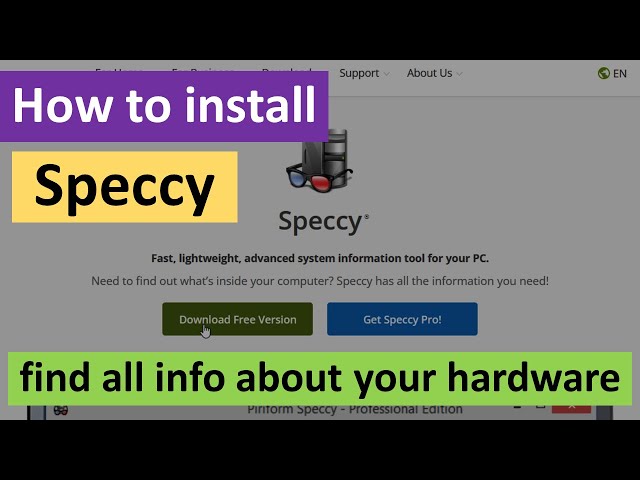 How to Install Speccy on Windows