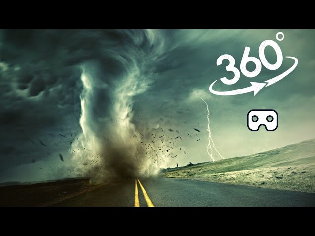 VR EXTREME TORNADO SIZE   Natural Disaster 360 Comparison #360video