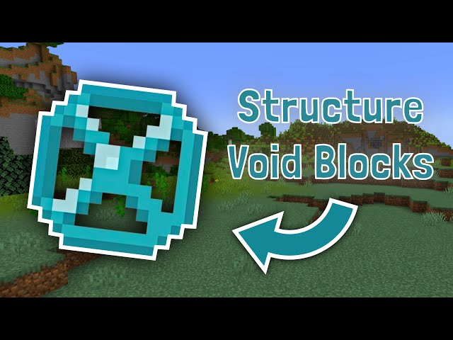 How To Get and Use Structure Void Blocks In Minecraft Java And Bedrock!