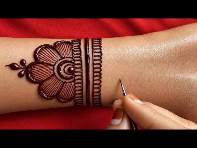 New stylish full hand mehndi design | easy front hand mehndi | simple mehandi ka design | mehndi