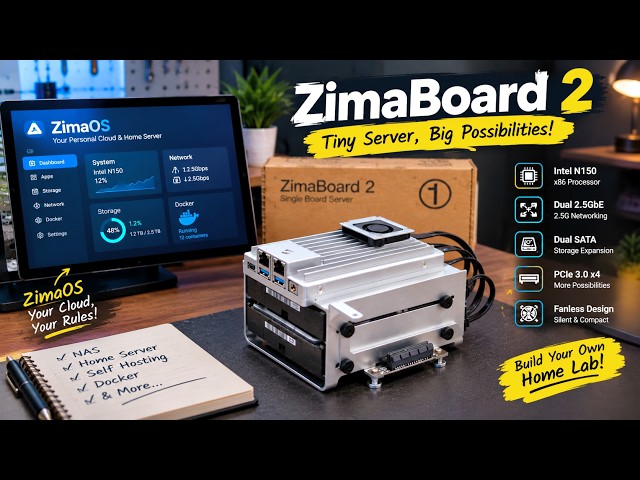 I Built a Mini Home Server with ZimaBoard 2! 🔥 | NAS, Self-Hosting & More