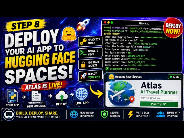 🚀 Deploy Your Agentic AI App to Hugging Face Spaces | Atlas Travel Planner Deployment