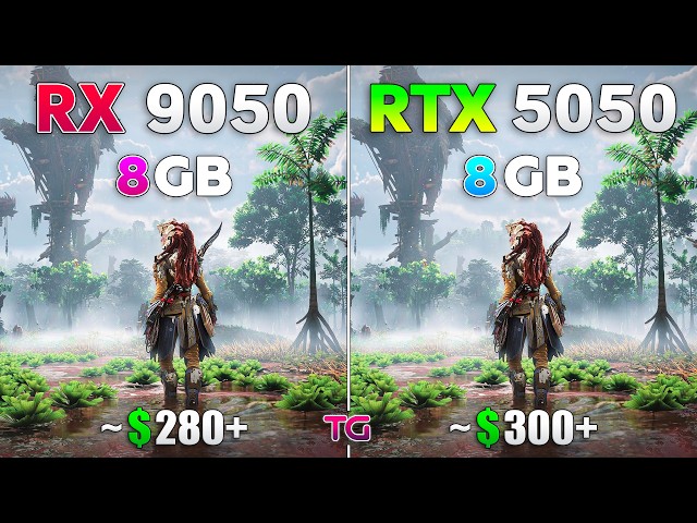RX 9050 vs RTX 5050 - Test in 10 Games