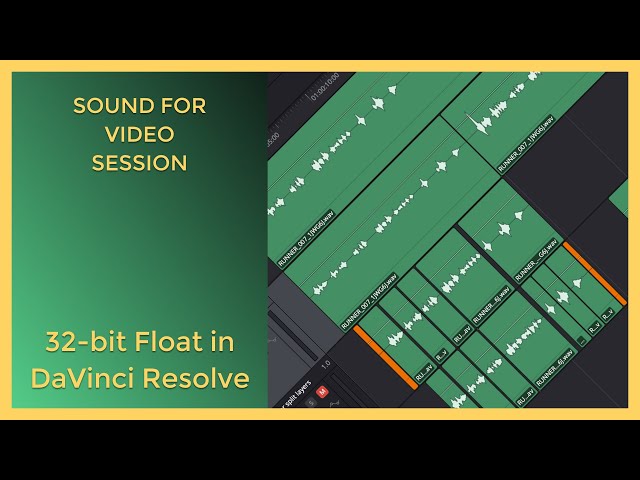 Sound for Video Session: 32-bit Float Workflow in DaVinci Resolve