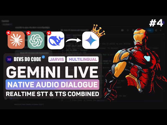 JARVIS 4.0 - Gemini 2.5 Flash Native Audio || Real-time Realistic Human Voice || Multilingual