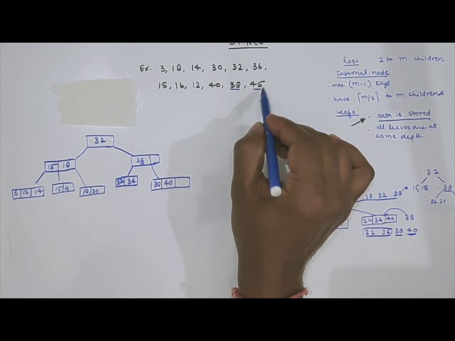 B+ Tree Insertion & Deletion