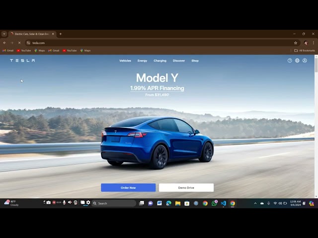 Tesla Website Clone Using HTML CSS JavaScript | Step-by-Step Tutorial