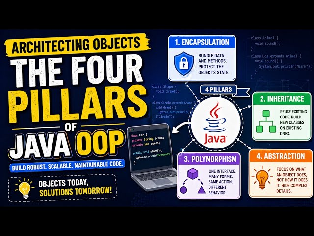 Four Pillars of Java OOPs|Naman Bharti Classes 