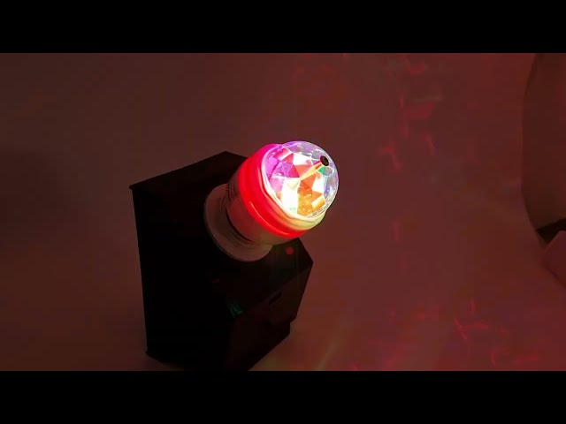 360 Rotating Prism Dome Party Light Bulb - Display Video