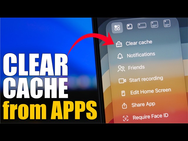 How To Clear CACHE from iPhone Apps !