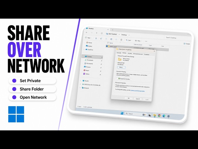How to Share a Folder or Drive in Windows 11 (2026 Folder Sharing)