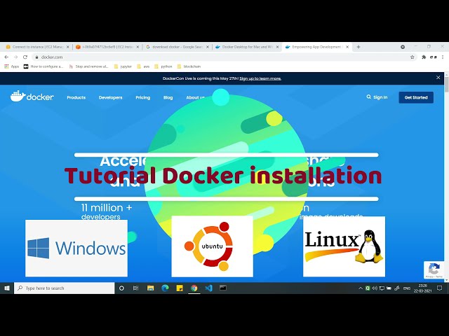 Tutorial for installing Docker on Windows Linux Ubuntu | With Example container run | Like Share Sub