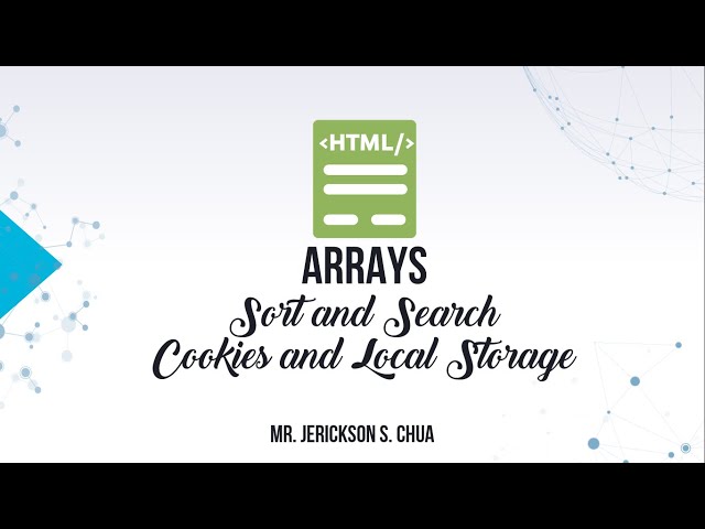 JavaScript: Array Sort and Session Handling