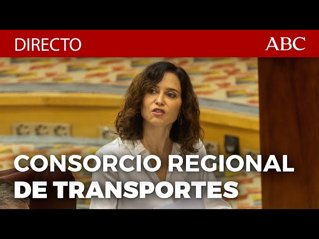 🔴 DIRECTO | AYUSO preside el 40º ANIVERSARIO del Consorcio Regional de Transportes