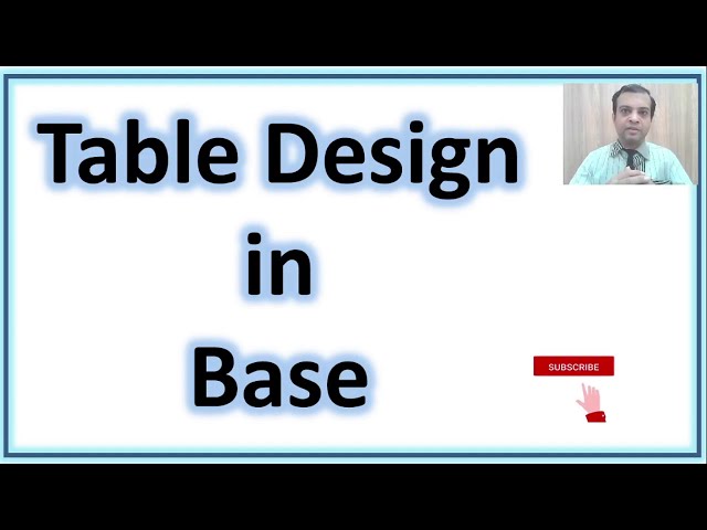 Creating table using Design View || Table Design || Std 11 Chapter-9