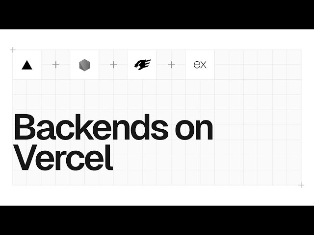 Deploying a backend on Vercel (APIs and Functions)