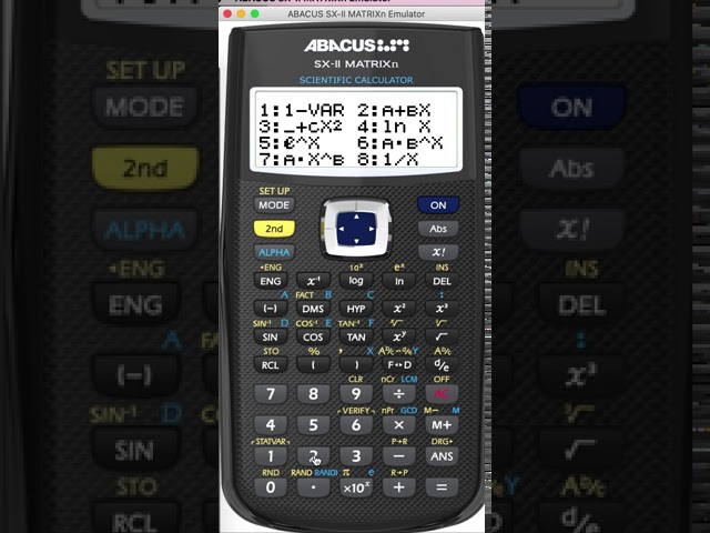 Putting Casio calculator into Stats mode