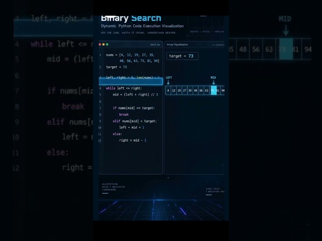 binary search #coding Python