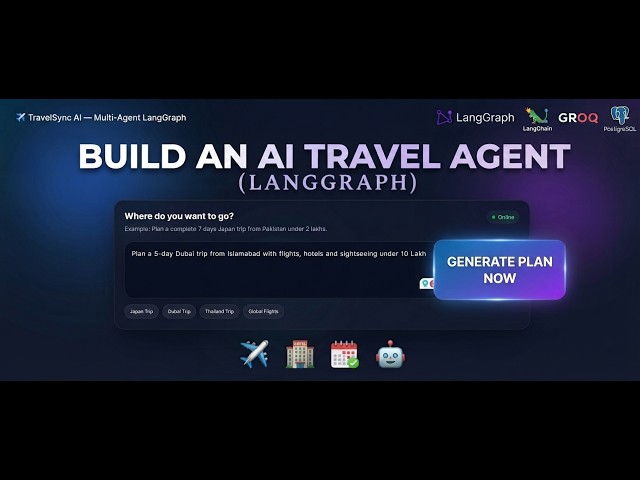 Built an AI Travel Agent That Plans Trips Automatically (LangGraph + FastAPI)