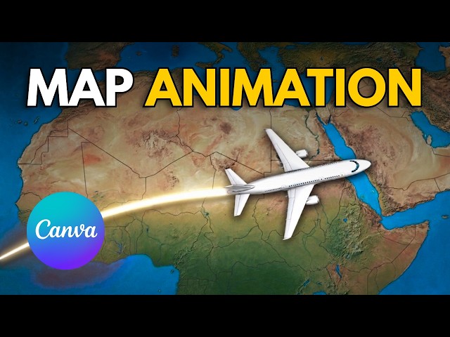 Map Animation Canva Tutorial for Beginners (FREE & Easy!)