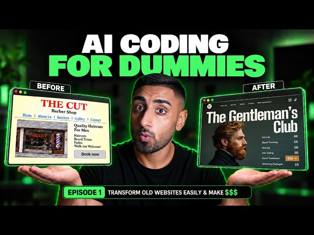 AI Coding for Dummies (Episode 1/3): How to Build a REAL Business's Website easily the Right Way!