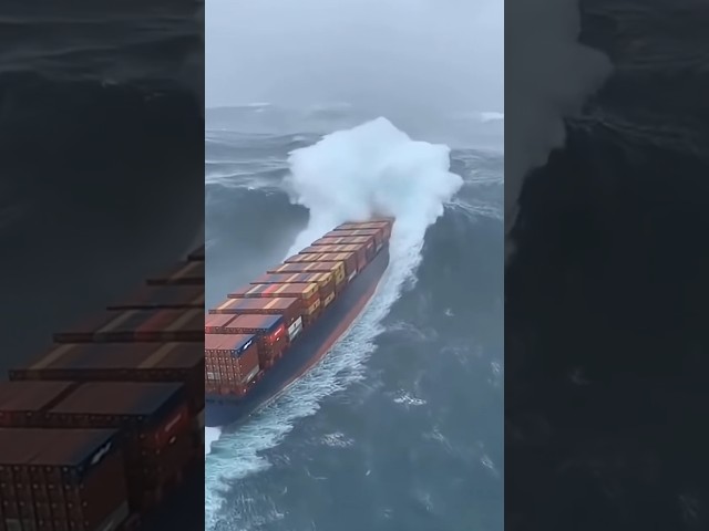 Why Don’t Containers Fall Off Ships in Huge Storms #containership #science #facts