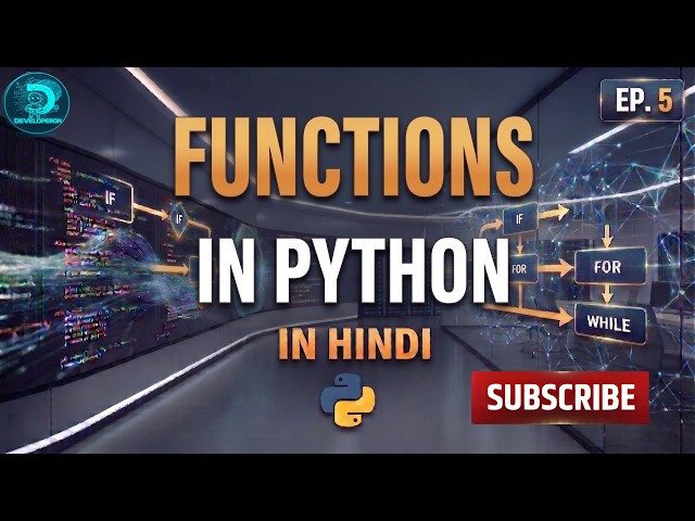 Welcome to DevelopEron | Master Python: Everything You Need to Know in 2026 | In Hindi | Part 4