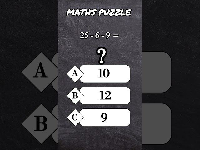 🔥Can you solve this puzzle | Maths puzzles #shorts #mathspuzzle #maths #puzzle