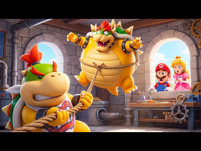 Bowser Was Turned into a Balloon by Bowser Jr 🐢🔥 Super Mario Odyssey Story